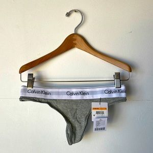 Calvin Klein gray/white thong underwear